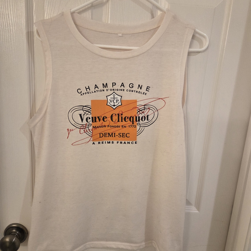 Veuve Clicquot White Tank Top